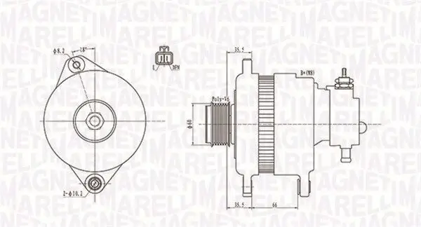 Generator 12 V MAGNETI MARELLI 063731900010
