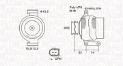 Generator 14 V MAGNETI MARELLI 063731928010