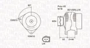 Generator 14 V MAGNETI MARELLI 063731970010