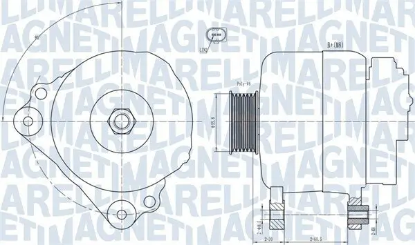 Generator 14 V MAGNETI MARELLI 063731992010