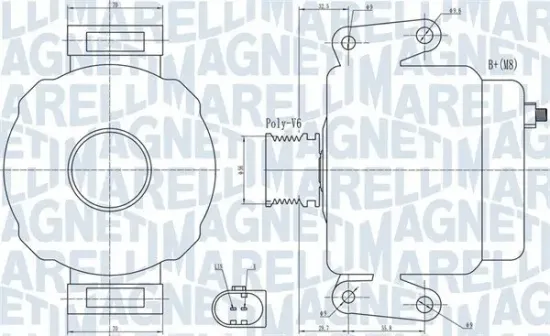Generator 14 V MAGNETI MARELLI 063732007010 Bild Generator 14 V MAGNETI MARELLI 063732007010
