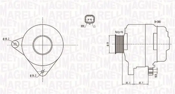 Generator 12 V MAGNETI MARELLI 063732008010