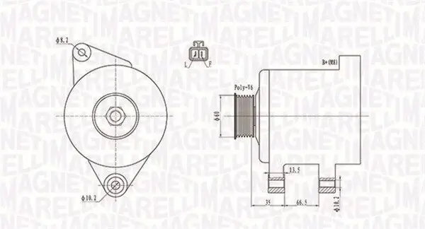 Generator 12 V MAGNETI MARELLI 063732017010