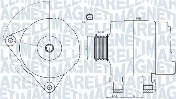 Generator 14 V MAGNETI MARELLI 063732033010