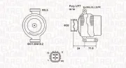 Generator 12 V MAGNETI MARELLI 063732036010