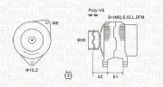 Generator 14 V MAGNETI MARELLI 063732126010