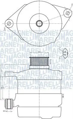 Generator 14 V MAGNETI MARELLI 063732192010 Bild Generator 14 V MAGNETI MARELLI 063732192010