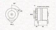 Generator 14 V MAGNETI MARELLI 063735060010