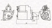 Starter 12 V 1,1 kW MAGNETI MARELLI 063721053010