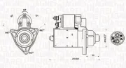 Starter 12 V 1,1 kW MAGNETI MARELLI 063721176010