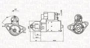 Starter 12 V 1,1 kW MAGNETI MARELLI 063721253010
