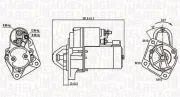 Starter 12 V 1,1 kW MAGNETI MARELLI 063721289010