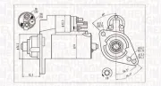 Starter 12 V 2 kW MAGNETI MARELLI 063721293010