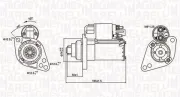 Starter 12 V 1,1 kW MAGNETI MARELLI 063721294010