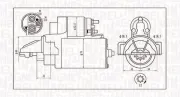 Starter 12 V 2 kW MAGNETI MARELLI 063721421010