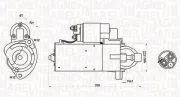 Starter 12 V 2 kW MAGNETI MARELLI 063721423010