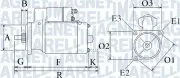 Starter 12 V 0,9 kW MAGNETI MARELLI 063720294010