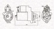 Starter 12 V 1,1 kW MAGNETI MARELLI 063720612010