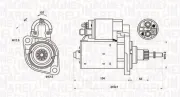 Starter 12 V 1,1 kW MAGNETI MARELLI 063720619010