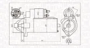 Starter 12 V 1,7 kW MAGNETI MARELLI 063720624010