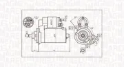 Starter 12 V 1,7 kW MAGNETI MARELLI 063720713010