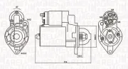 Starter 12 V 1,1 kW MAGNETI MARELLI 063720879010