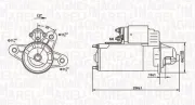 Starter 12 V 2,2 kW MAGNETI MARELLI 063720977010