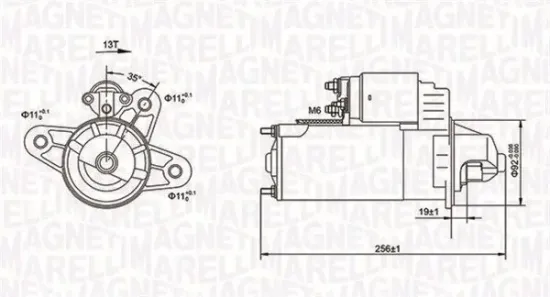 Starter 12 V 2,2 kW MAGNETI MARELLI 063720977010 Bild Starter 12 V 2,2 kW MAGNETI MARELLI 063720977010