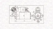 Starter 12 V 2 kW MAGNETI MARELLI 063720984010