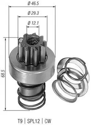 Generator 14 V 12 V MAGNETI MARELLI 063731394010 Bild Generator 14 V 12 V MAGNETI MARELLI 063731394010