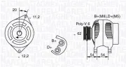 Generator 12 V MAGNETI MARELLI 063731223010