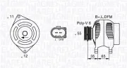 Generator 12 V MAGNETI MARELLI 063377014010