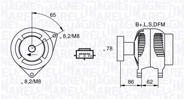 Generator 12 V MAGNETI MARELLI 063731475010