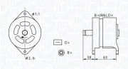 Generator 14 V MAGNETI MARELLI 063320049010