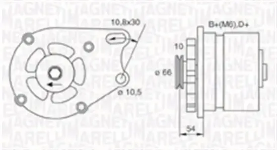 Generator 14 V MAGNETI MARELLI 063730893010 Bild Generator 14 V MAGNETI MARELLI 063730893010