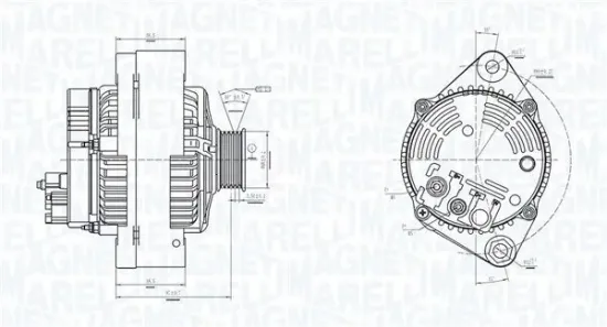Generator 12 V MAGNETI MARELLI 063731318010 Bild Generator 12 V MAGNETI MARELLI 063731318010