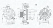 Generator 12 V MAGNETI MARELLI 063731474010