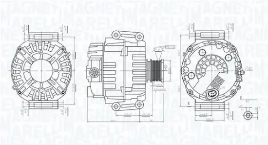 Generator 12 V MAGNETI MARELLI 063732072010 Bild Generator 12 V MAGNETI MARELLI 063732072010