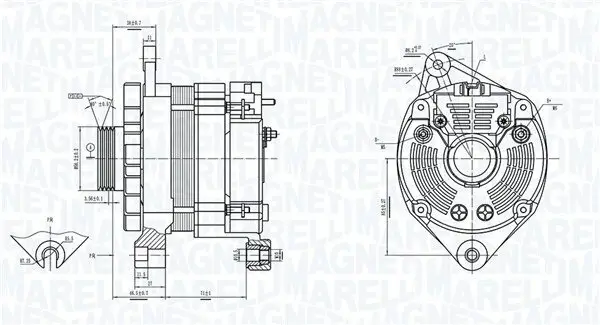 Generator 14 V MAGNETI MARELLI 063733685010