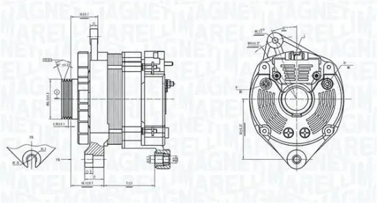 Generator 14 V MAGNETI MARELLI 063733685010 Bild Generator 14 V MAGNETI MARELLI 063733685010