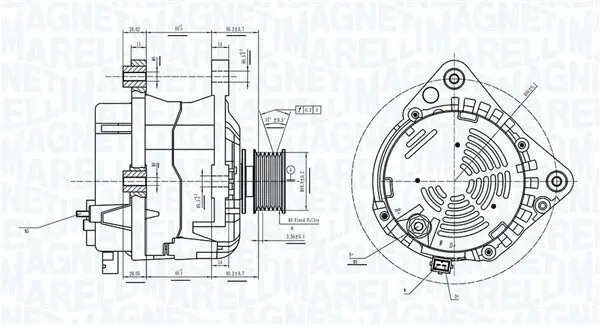 Generator 14 V MAGNETI MARELLI 063733837010