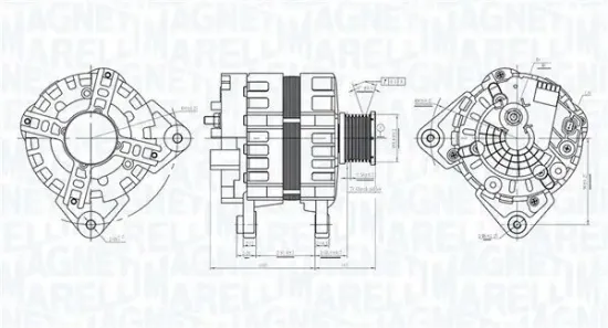 Generator 12 V MAGNETI MARELLI 063736095010 Bild Generator 12 V MAGNETI MARELLI 063736095010
