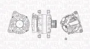 Generator 12 V MAGNETI MARELLI 063737623710