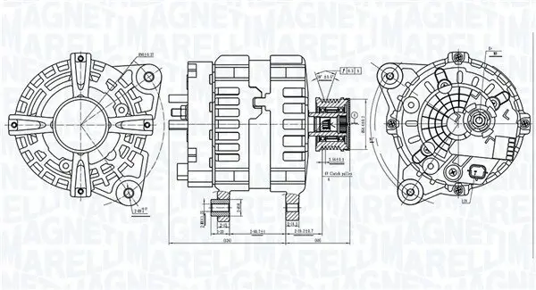 Generator 12 V MAGNETI MARELLI 063736381010