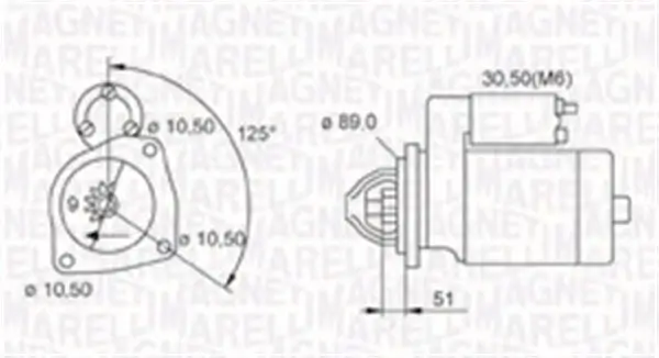 Starter 24 V 4 kW MAGNETI MARELLI 063721112010 Bild Starter 24 V 4 kW MAGNETI MARELLI 063721112010