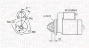 Starter 12 V 2,5 kW MAGNETI MARELLI 063721203010