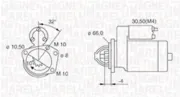 Starter 12 V 2,2 kW MAGNETI MARELLI 063721207010