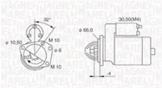 Starter 12 V 2,2 kW MAGNETI MARELLI 063721207010 Bild Starter 12 V 2,2 kW MAGNETI MARELLI 063721207010