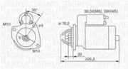 Starter 12 V 1,4 kW MAGNETI MARELLI 063721067010