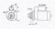 Starter 12 V 0,8 kW MAGNETI MARELLI 063720796010